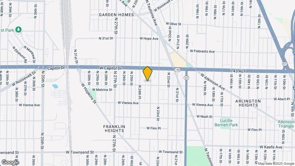 3907 N 24th St Map and Location Details