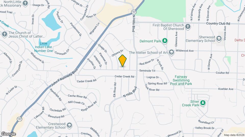 6201 Blackhawk Dr Map and Location Details
