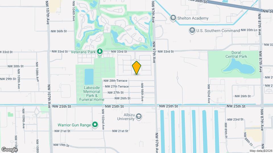 9842 NW 29th St Map and Location Details