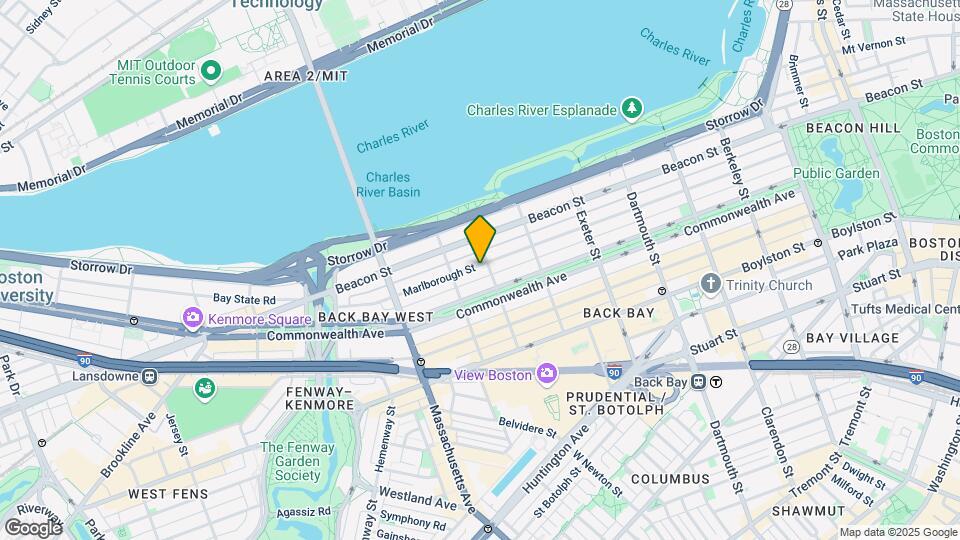 336 Marlborough St, Unit 2 Map and Location Details