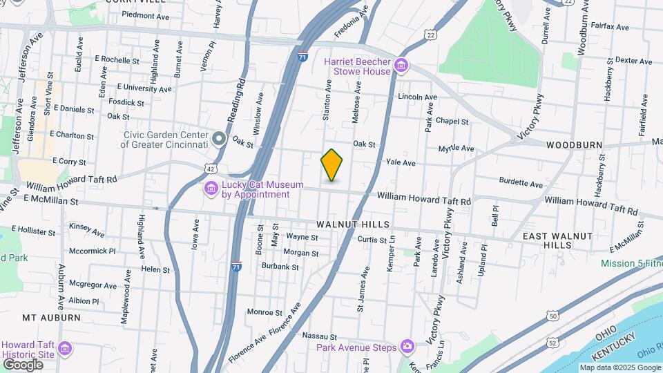 818 William Howard Taft Rd Mapa y Detalles de la Ubicación
