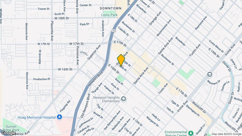 217 E 16th Pl Mapa y Detalles de la Ubicación