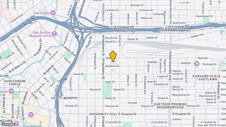 1114 N Olive St Map and Location Details