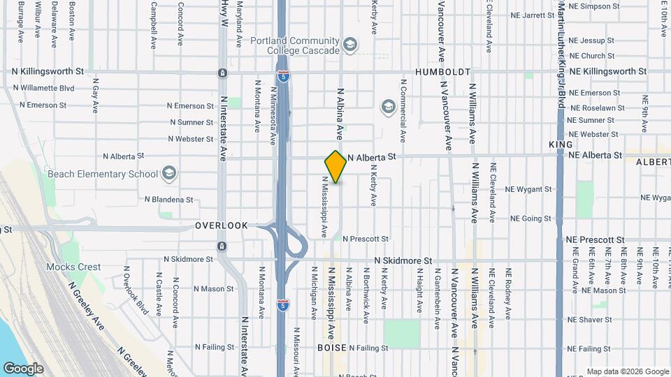 4785 N Albina Ave Map and Location Details