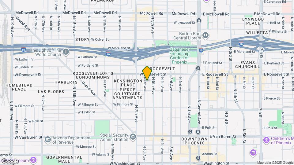 Roosevelt Commons Mapa y Detalles de la Ubicación