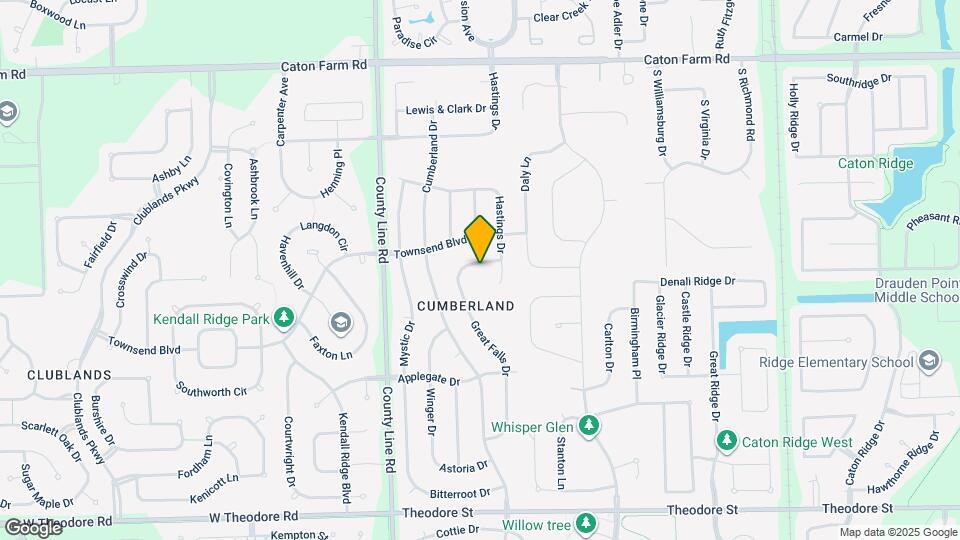 6908 Great Falls Dr Map and Location Details