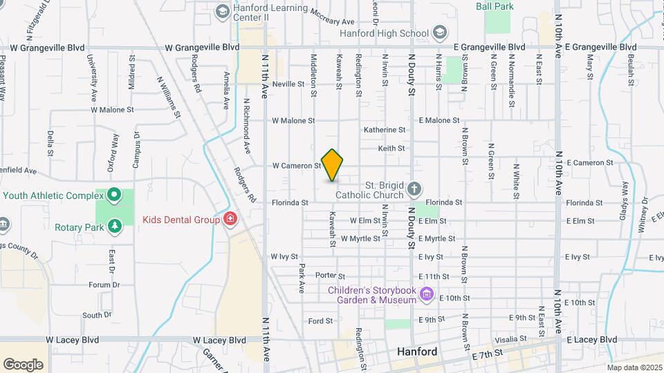 1030 Kaweah St Map and Location Details