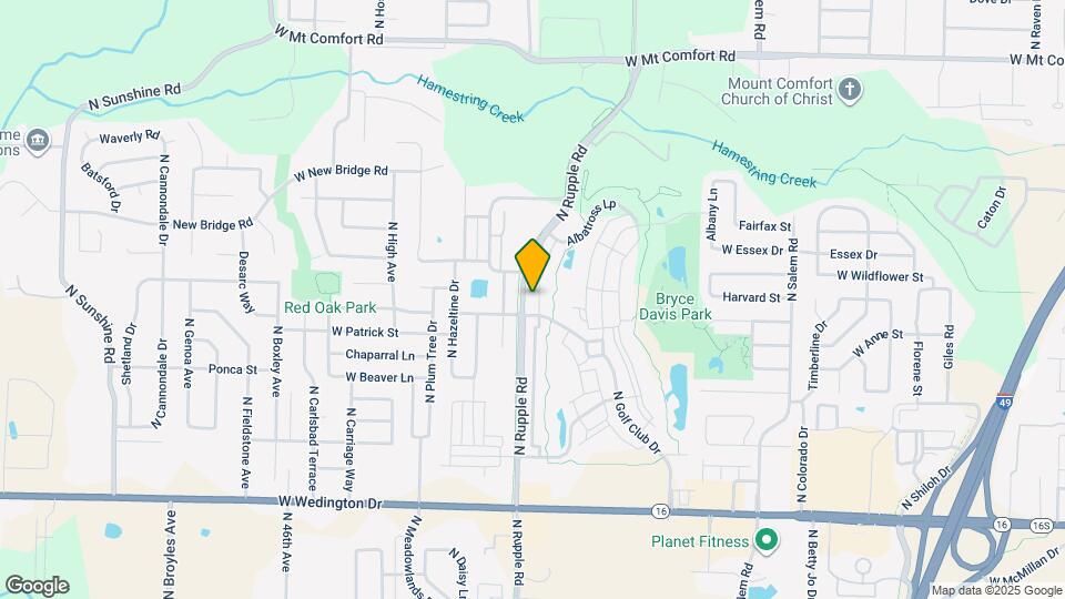 1665 N Izard Ln Map and Location Details