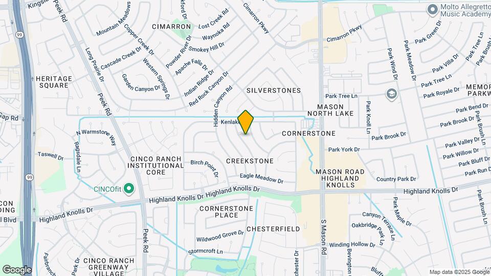 1307 Silver Morning Dr Map and Location Details