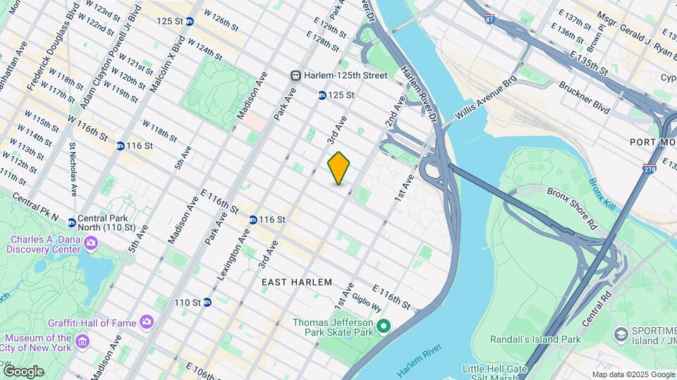 241 E 120th St Map and Location Details