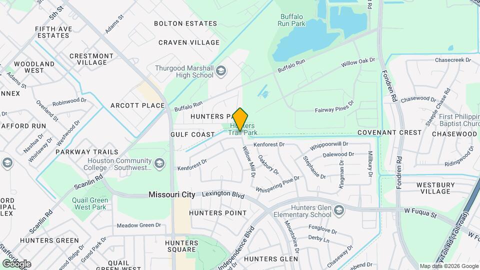 1202 Twining Oaks Ln Map and Location Details