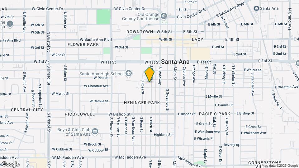 310 S Birch St Map and Location Details