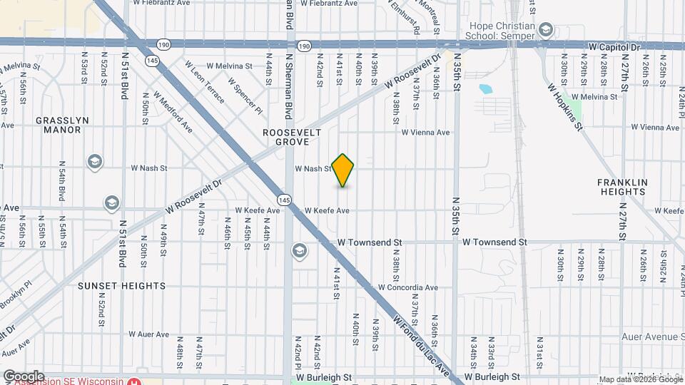 3602 N 41st St Map and Location Details