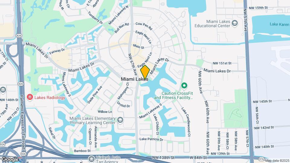 6614 Miami Lakes Dr Map and Location Details
