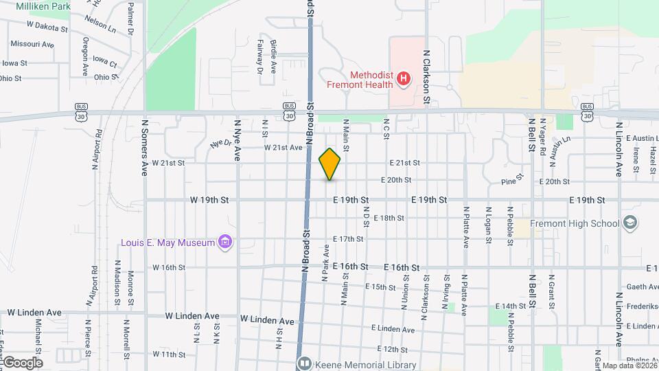 1936 N Park Ave Mapa y Detalles de la Ubicación