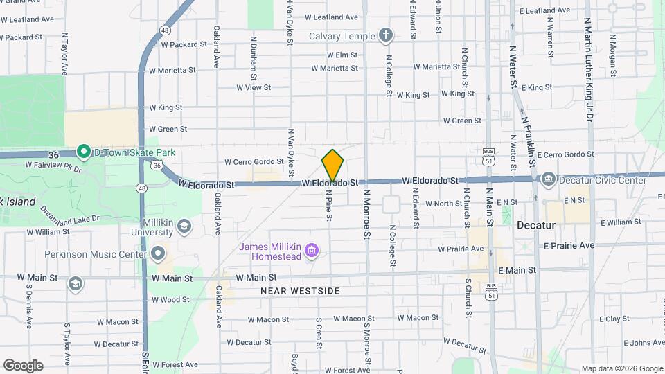 755 W Eldorado St Map and Location Details