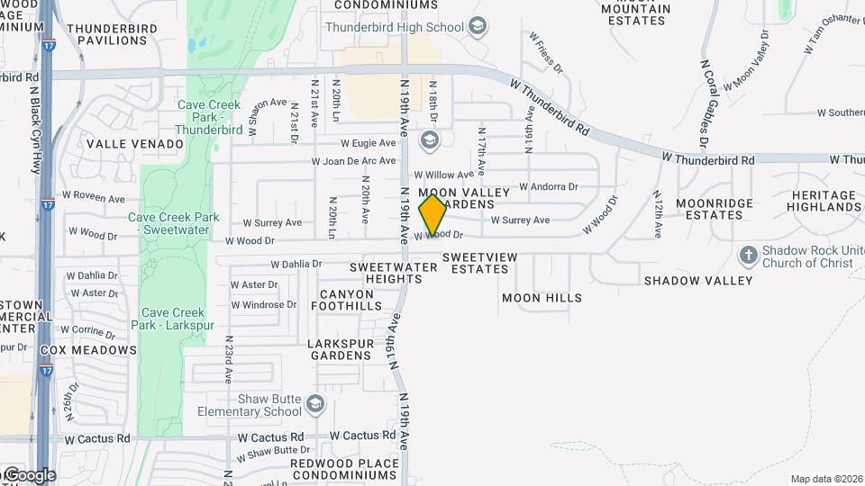 1817 W Wood Dr Map and Location Details