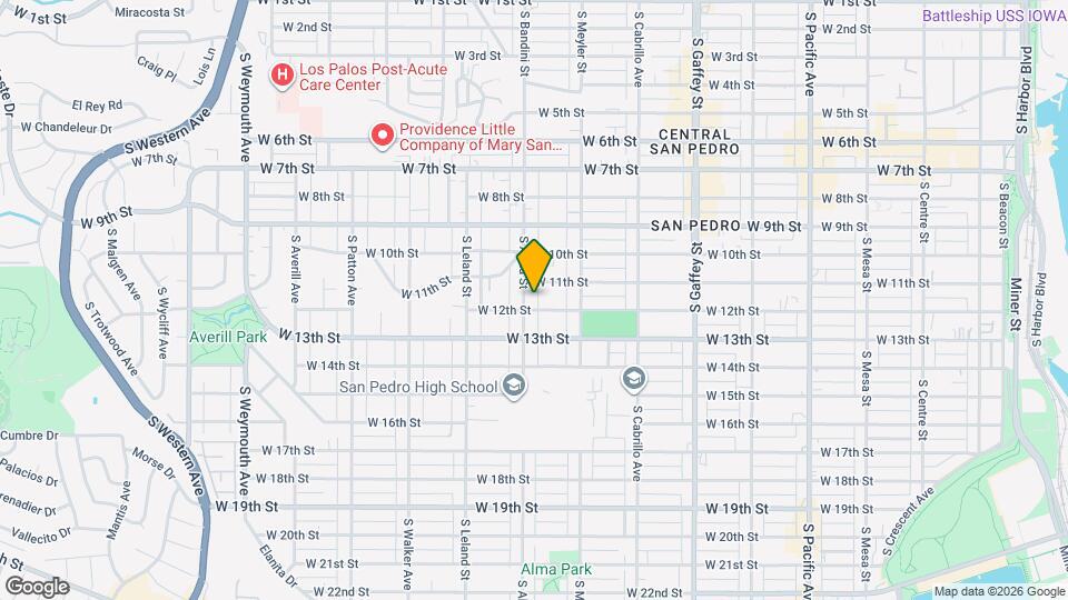 1128 1/2 S Alma St Map and Location Details