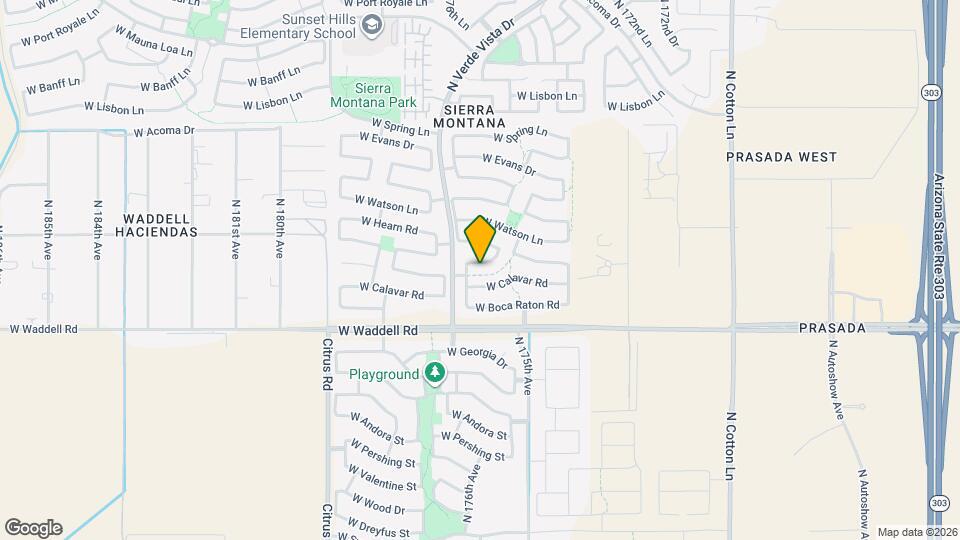 17607 W Ventura St Mapa y Detalles de la Ubicación