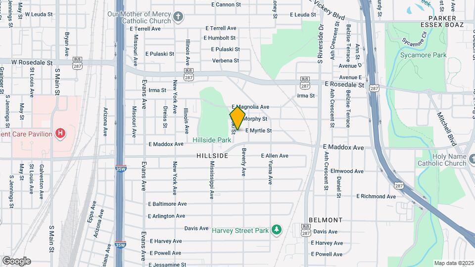 1254 E Myrtle St Map and Location Details