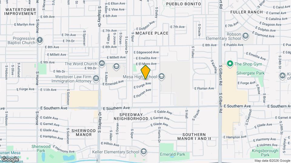 1506 E Forge Ave Map and Location Details