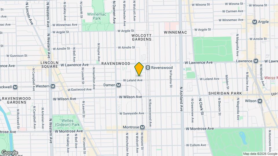 1822 W Leland Ave, Unit 1819-1829-3 Map and Location Details