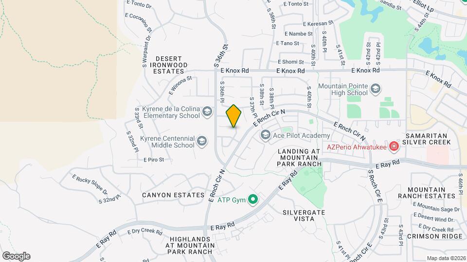 13812 S 36th Way Map and Location Details