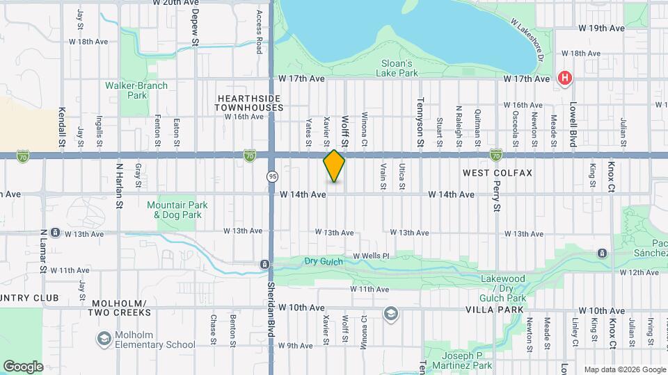 1410 Xavier St, Unit Unit A Mapa y Detalles de la Ubicación