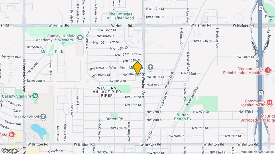 10212 N Military Ave Map and Location Details