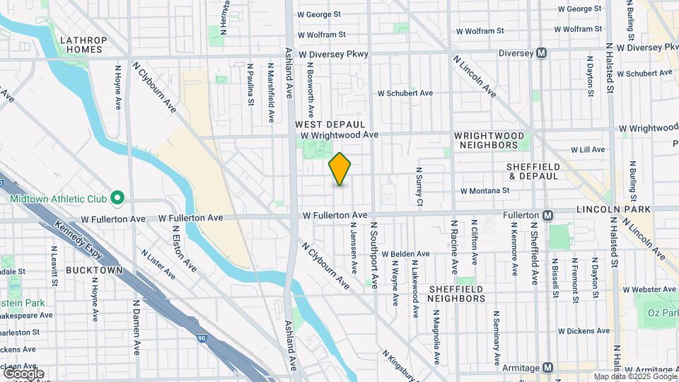 2435 N Greenview Ave Mapa y Detalles de la Ubicación