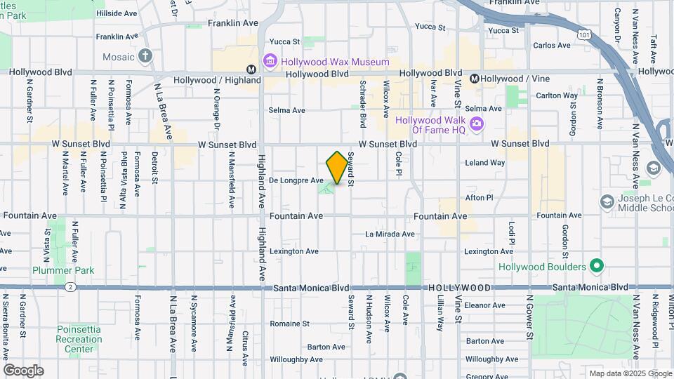 1340 N June St Mapa y Detalles de la Ubicación