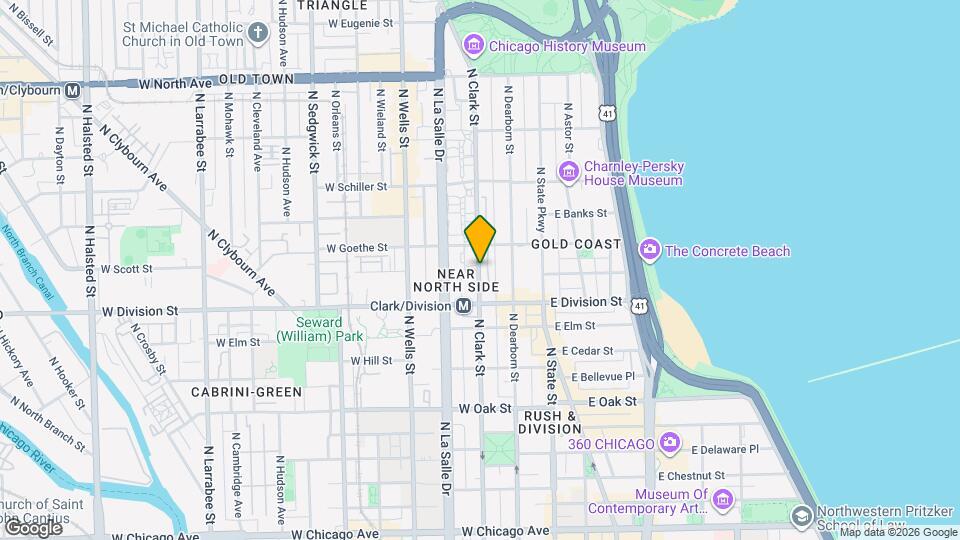 1237 N Clark St Map and Location Details