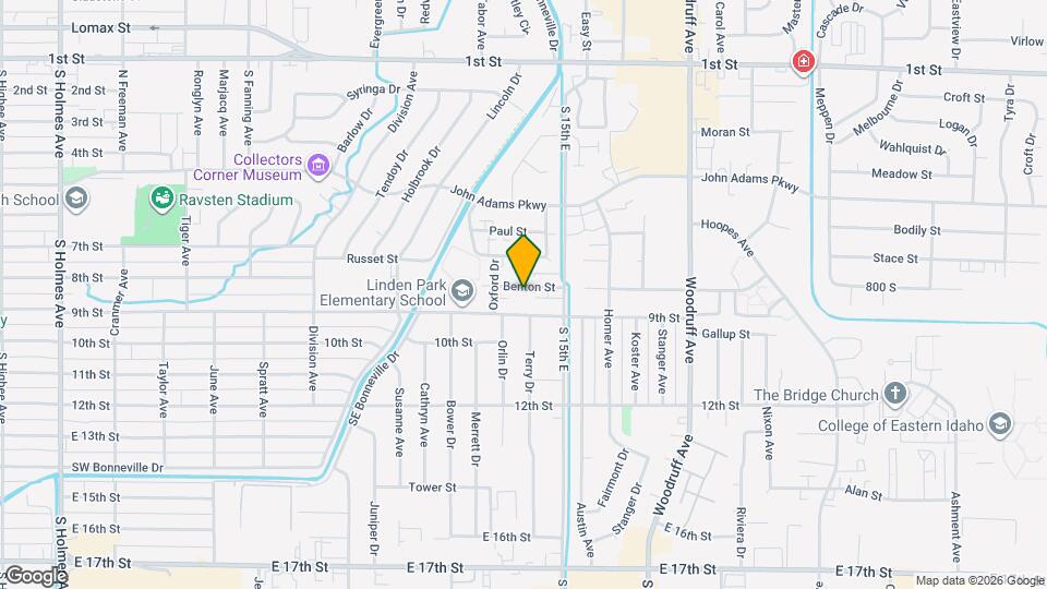 1420 Benton St Map and Location Details