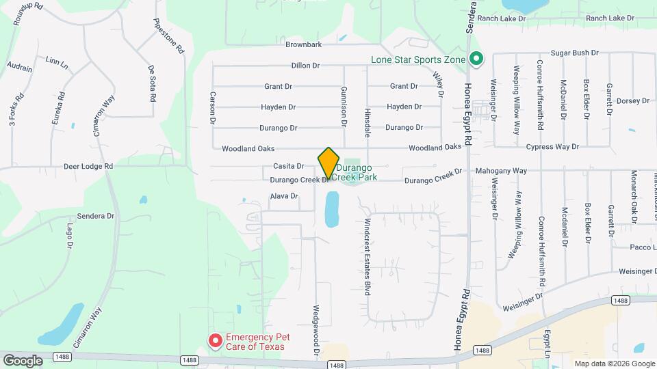 7023 Durango Creek Dr Map and Location Details