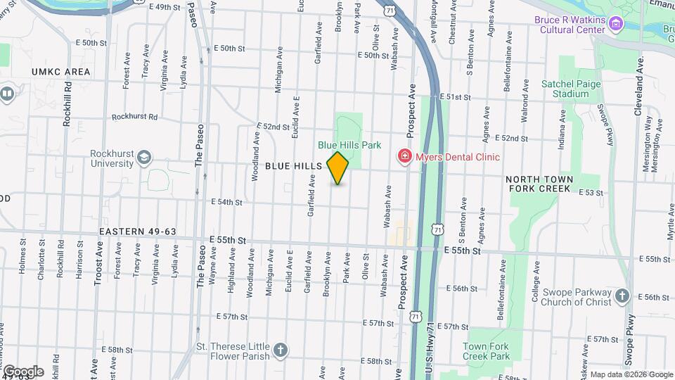 5327 Brooklyn Ave Map and Location Details
