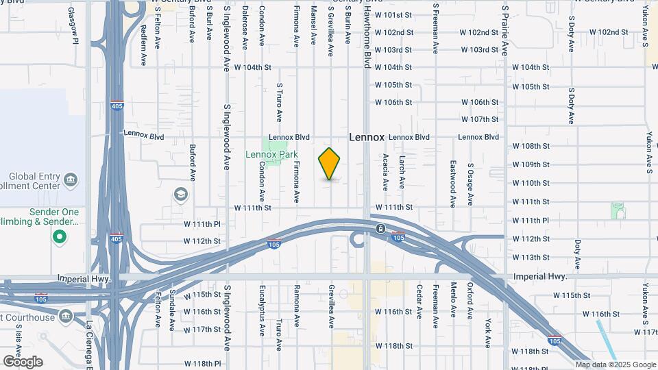 11009 S Grevillea Ave Map and Location Details
