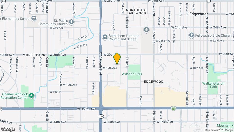 7363 W 19th Ave Map and Location Details