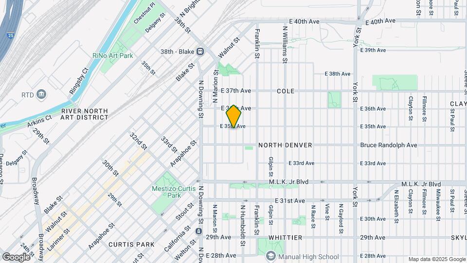 3442 N Lafayette St Map and Location Details