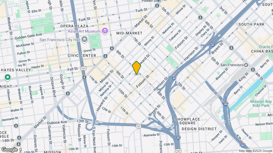 725 Tehama St Map and Location Details