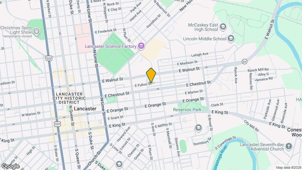 512 E Fulton St Map and Location Details