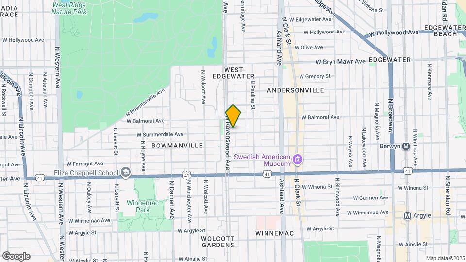 1750 W Summerdale Ave Mapa y Detalles de la Ubicación