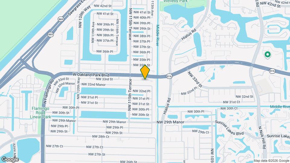 11362 NW 33rd St Map and Location Details