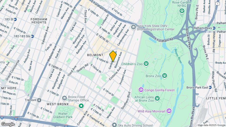 685 E 183rd St Map and Location Details