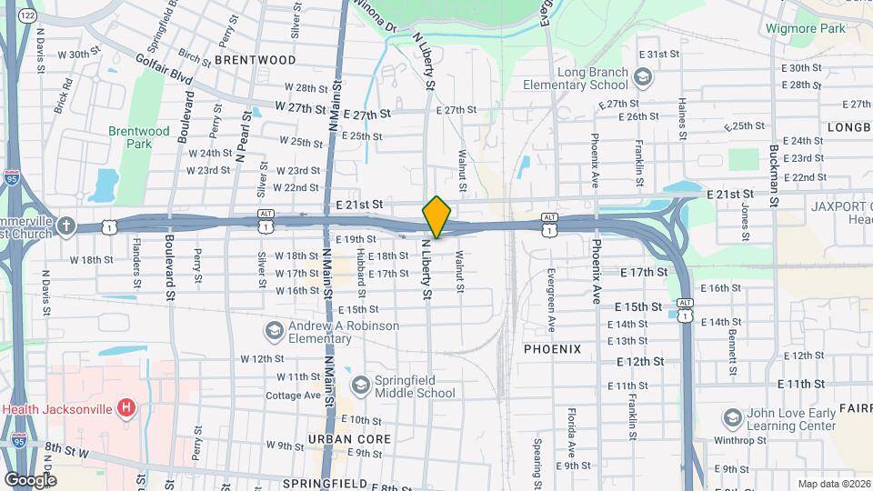 318 E 19th St Map and Location Details