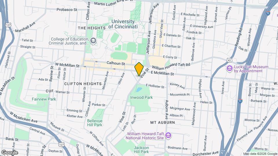 2411 Vine St Mapa y Detalles de la Ubicación