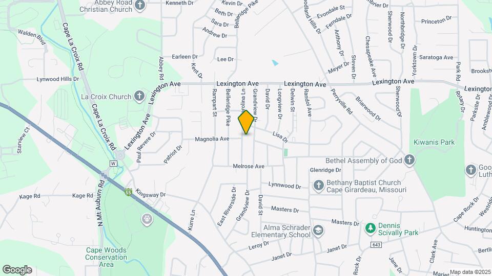 1730 Carolina Ln Map and Location Details