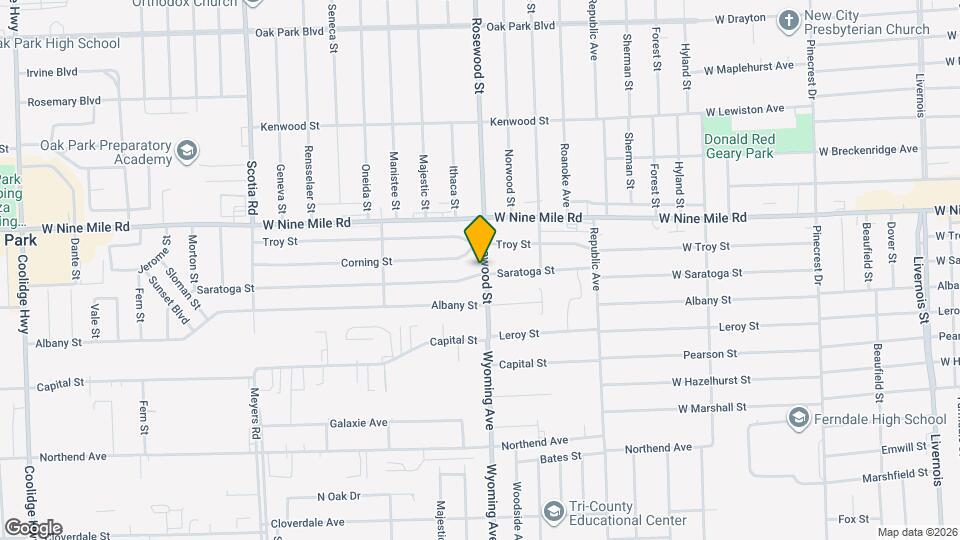 22811 Rosewood St Map and Location Details