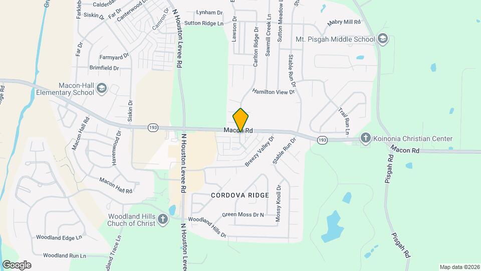 1242 Carlton Ridge Dr Mapa y Detalles de la Ubicación