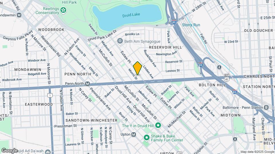 2222 Eutaw Pl-Unit -Apt C Map and Location Details