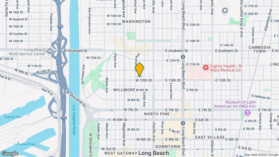 325 W 10th St Map and Location Details